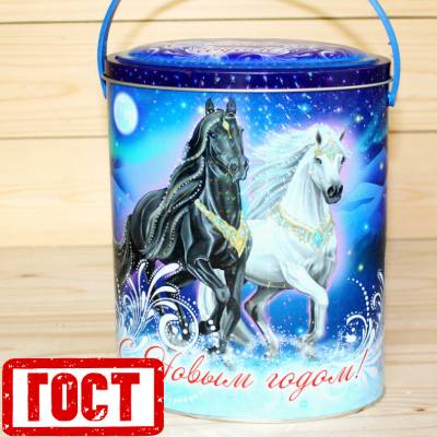 Сладкий новогодний подарок по ГОСТу в жестяной упаковке в Долгопрудном