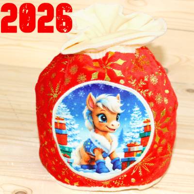 Сладкий новогодний подарок недорого в мешочке 2026 года в Долгопрудном
